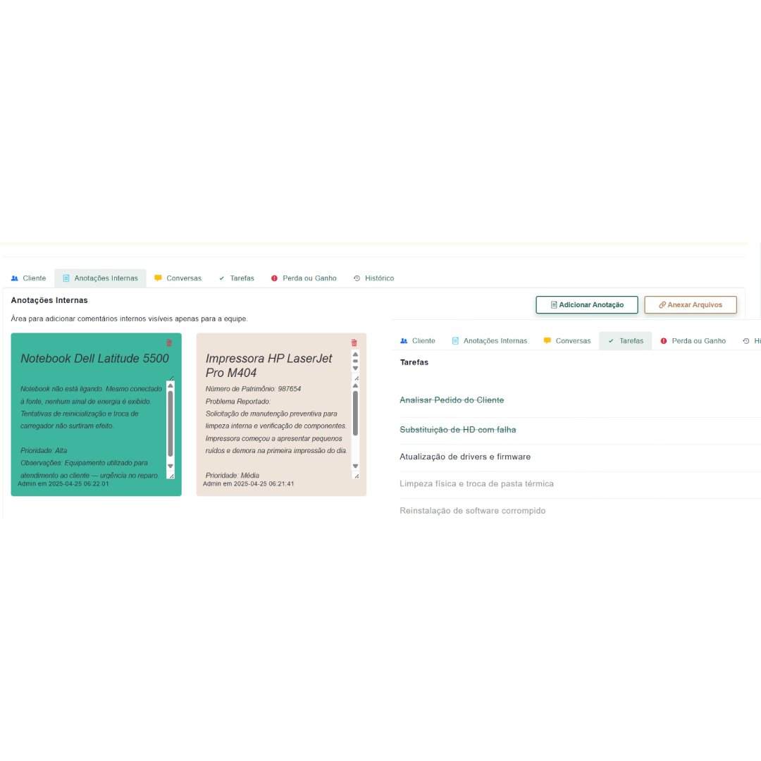 Tarefas Internas e Colaborativas